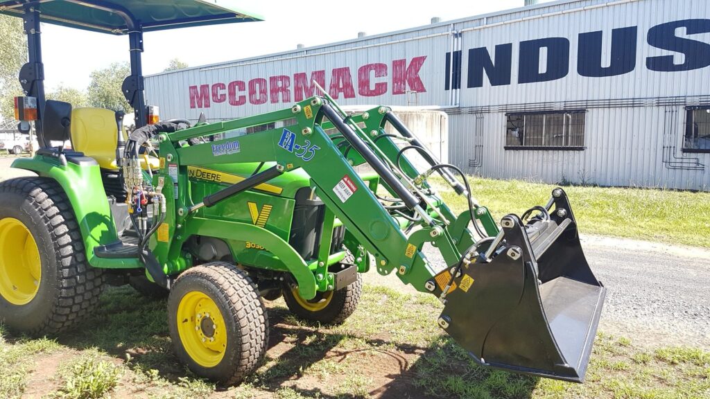John Deere 3036E Compact Utility Tractor with McCormack FA35 Tractor Front End Loader