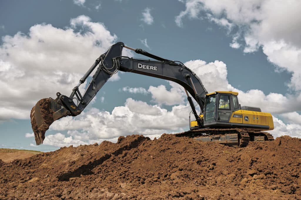 John Deere E380-II Mid-Size Excavator, ready to work package deal