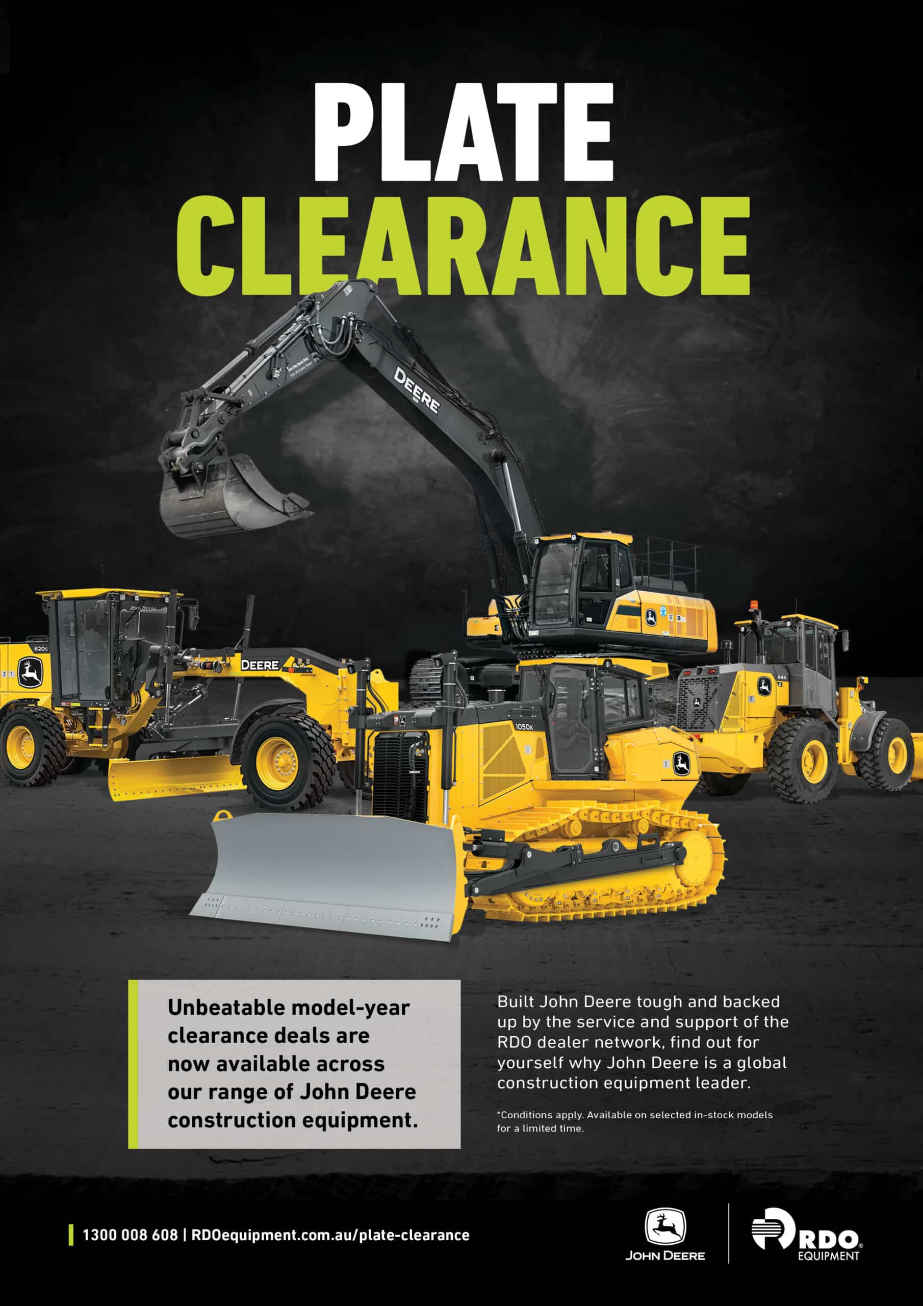 John Deere Construction Plate Clearance