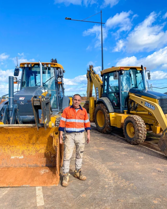 Meet one of our backhoe customers, Billy Boumis of Best Excavations, based in South Australia.
 
Billy jumped on his first John Deere backhoe when he was 11 years old and has never looked back.
 
Our salesman Ruddy sold the old 315SG pictured to Billy’s Dad over 20 years ago. It still works 10 hours a day with 25,000 hours on the clock. Today, Ruddy is still selling John Deere backhoes into this family business – a partnership that spans over two decades. 
 
In the wise words from Billy himself: “The future is going to be John Deere.” 🦌🚜🫶
 
#RDOequipmentau #VermeerAustralia #johndeereconstruction #johndeere #deere #earthmoving #heavyequipment #construction #civilconstruction #heavymachinery #heavyequipmentlife #constructionequipment #heavyequipmentnation #earthmovers #earthmovingequipment #heavyequipmentoperator #earthmover #equipment #constructionmachinery #dirtlife #machinery #deeresighting #backhoe