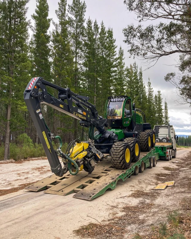 Double delivery marks 35 John Deere machines 🥳🌲

Congratulations to the Austimber Harvesting & Haulage team on the delivery of two new 1270G Wheeled Harvesters. We thank you Ian and team for your unwavering support of your local RDO team and John Deere. 

Thank you to our Albury and Melbourne teams for working together and getting these machines ready ahead of time. 👏

#RDOequipmentau #ForestryFriday #johndeere #deere #johndeereforestry #heavyequipment #heavymachinery #forestry #loggers #logging