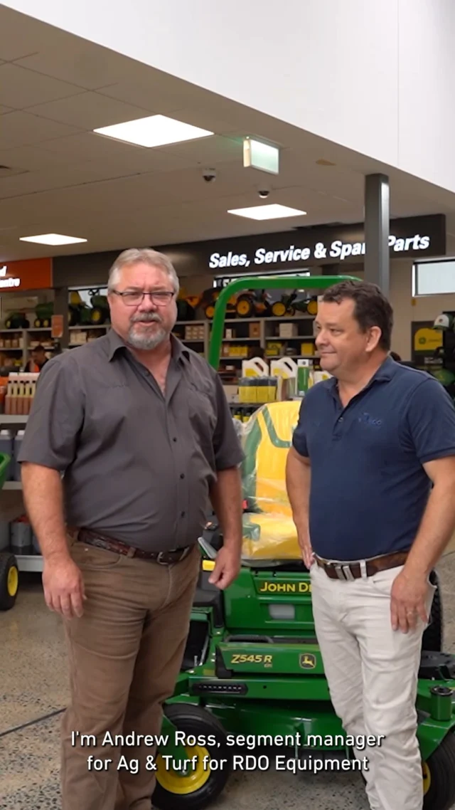 Join Andrew Ross, Segment Manager for Ag and Turf at RDO Equipment, at our RDO Yatala Branch. Meet Matt Smith, our sales rep who specialises in compact tractors, small ag, large ag, utility vehicles, commercial mowing for schools, and lifestyle farming. 🌱🚜

Need anything John Deere related? Head over to RDO Equipment Yatala and Matty will help you out! 📍