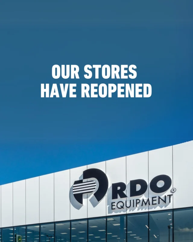 RDO Equipment stores are open and ready to assist you with all your equipment needs following Cyclone Alfred.

📍 Please note: Our Lismore branch will reopen on Wednesday 12/03. Thank you for your understanding.

Stay safe, and we look forward to seeing you soon! 🚜✨